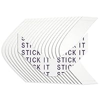 Vista 20 de Sunshine Tape 1522 Tiras de cinta para peluca Fabricadas en Estados Unidos Paquete de 36 Contorno AA Cinta adhesiva transparente de doble