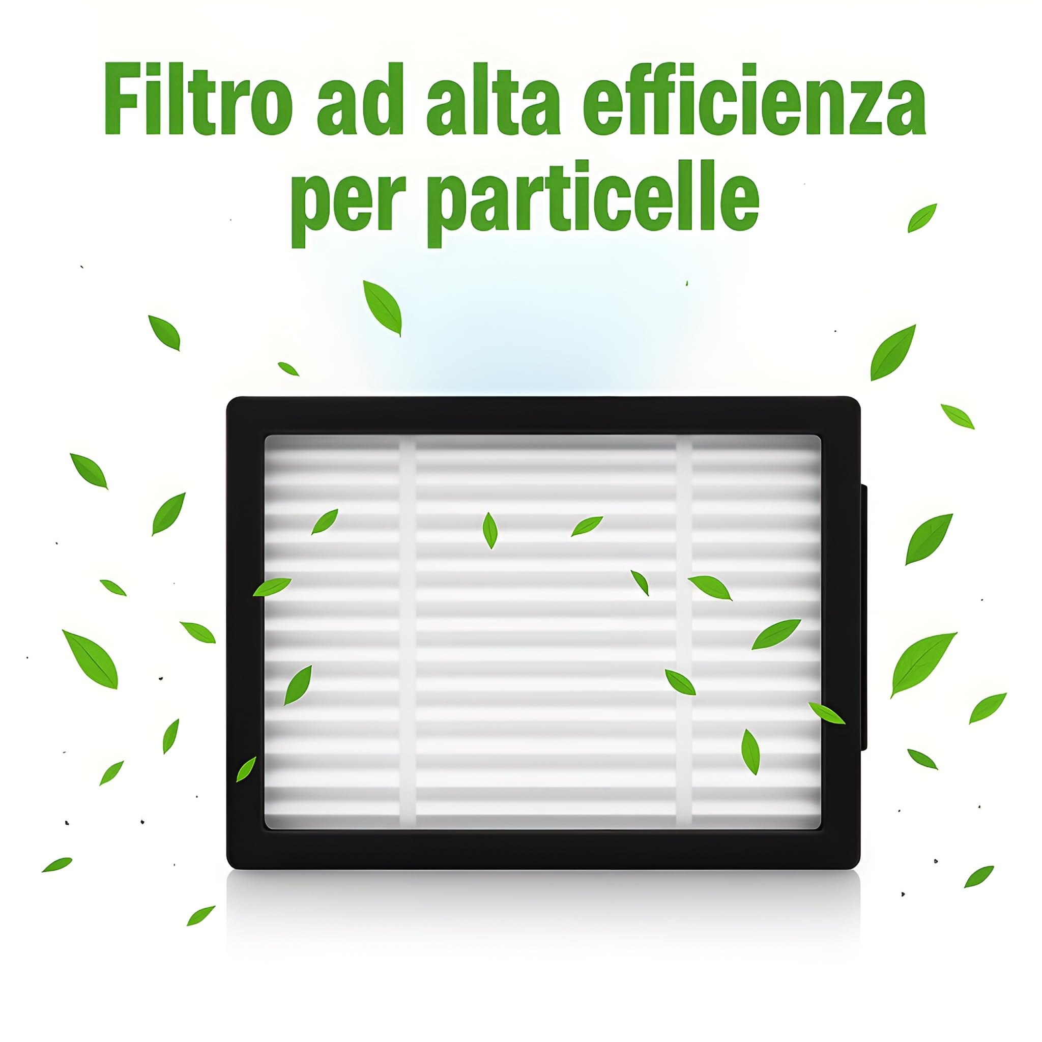 MIRTUX Kit da 9 Filtri Compatibili con Roomba Serie E, i, e J - Ricambi per Roomba Serie E5, E6, i1, i3, i3+, i7, e5154, e5158, j7 - Ricambi di Qualità - Accessori ad Alta Efficienza