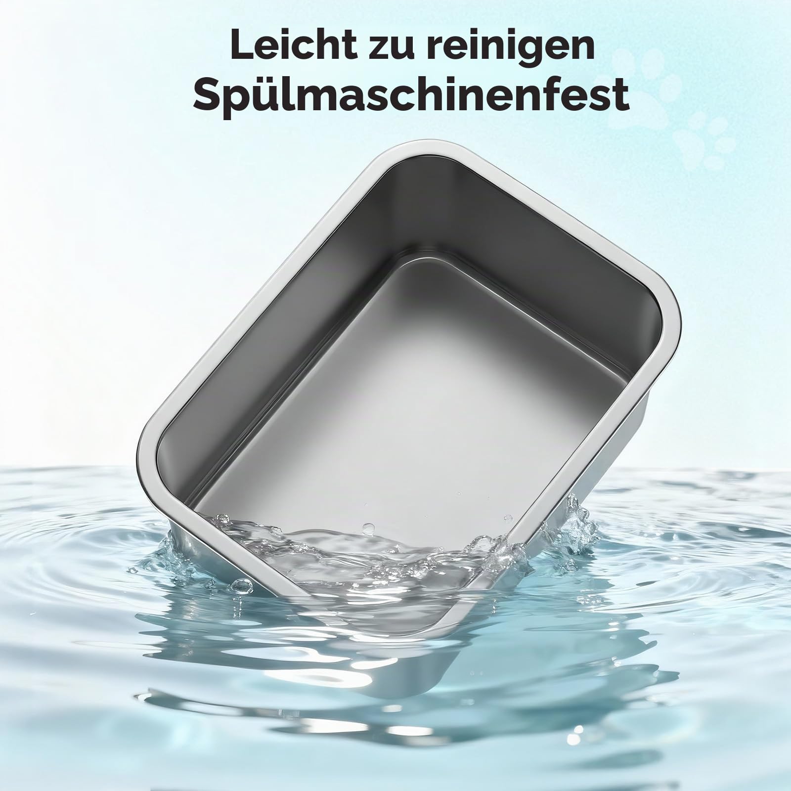 Erhöhter Hundenapf, 9L Verstellbare Edelstahl-Tränke für große Hunde, Futterstation mit Metallgestell zur Gelenkentlastung, leicht zu reinigen, für Innen & Außen