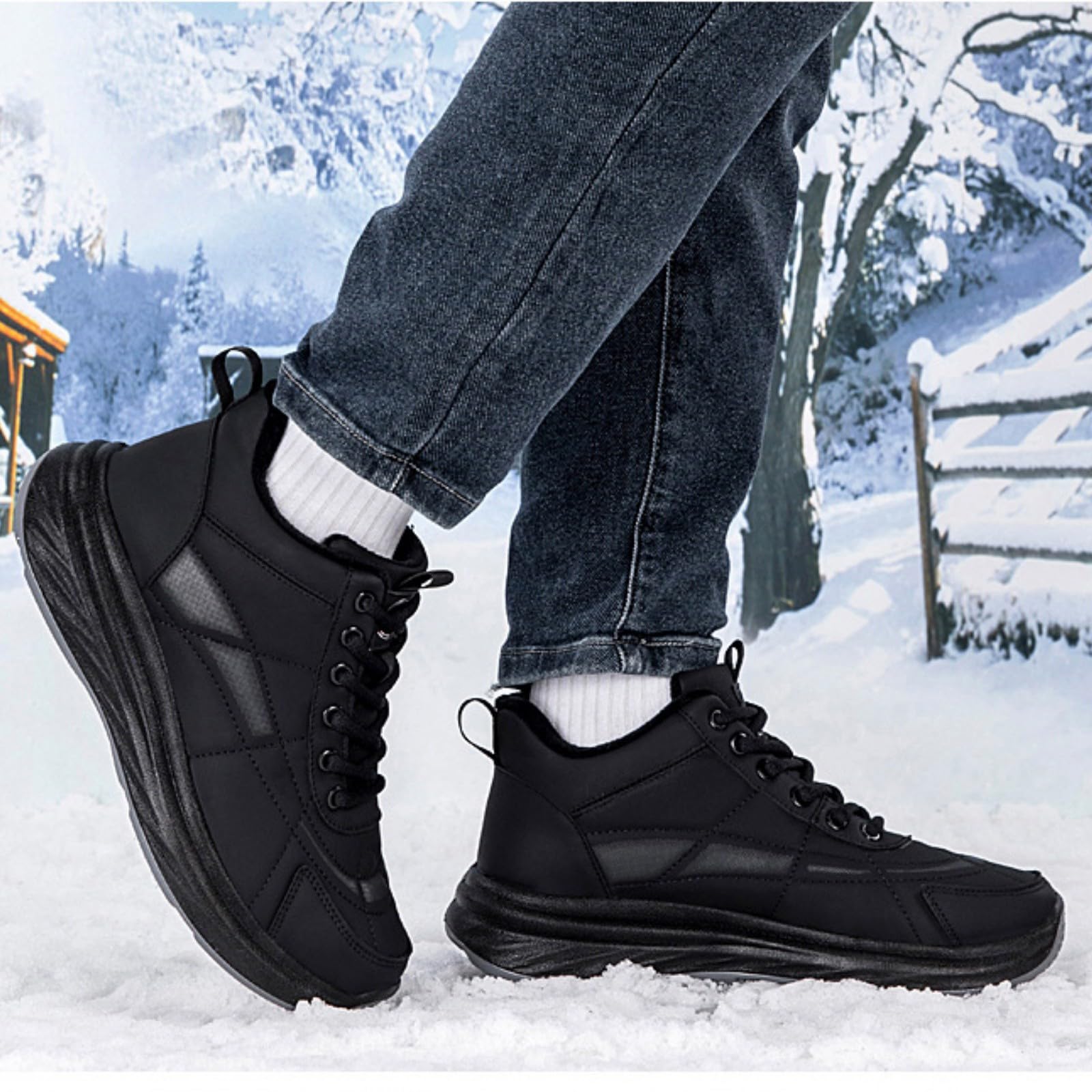Schuhe Herren Schnürschuhe Sneaker Leicht Turnschuhe Vintage Freizeitschuhe