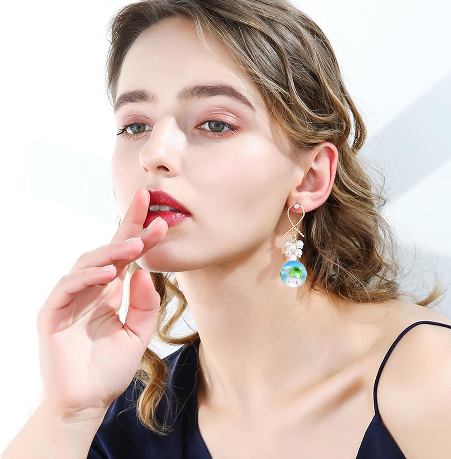 12Pcs Cute Dried Flower Pen Cap Beads for Beadable Pens Colorful Half-Hole Focal Beads for DIY Craft Bracelet Necklace Earrings Keychain Jewelry Making - Image 5