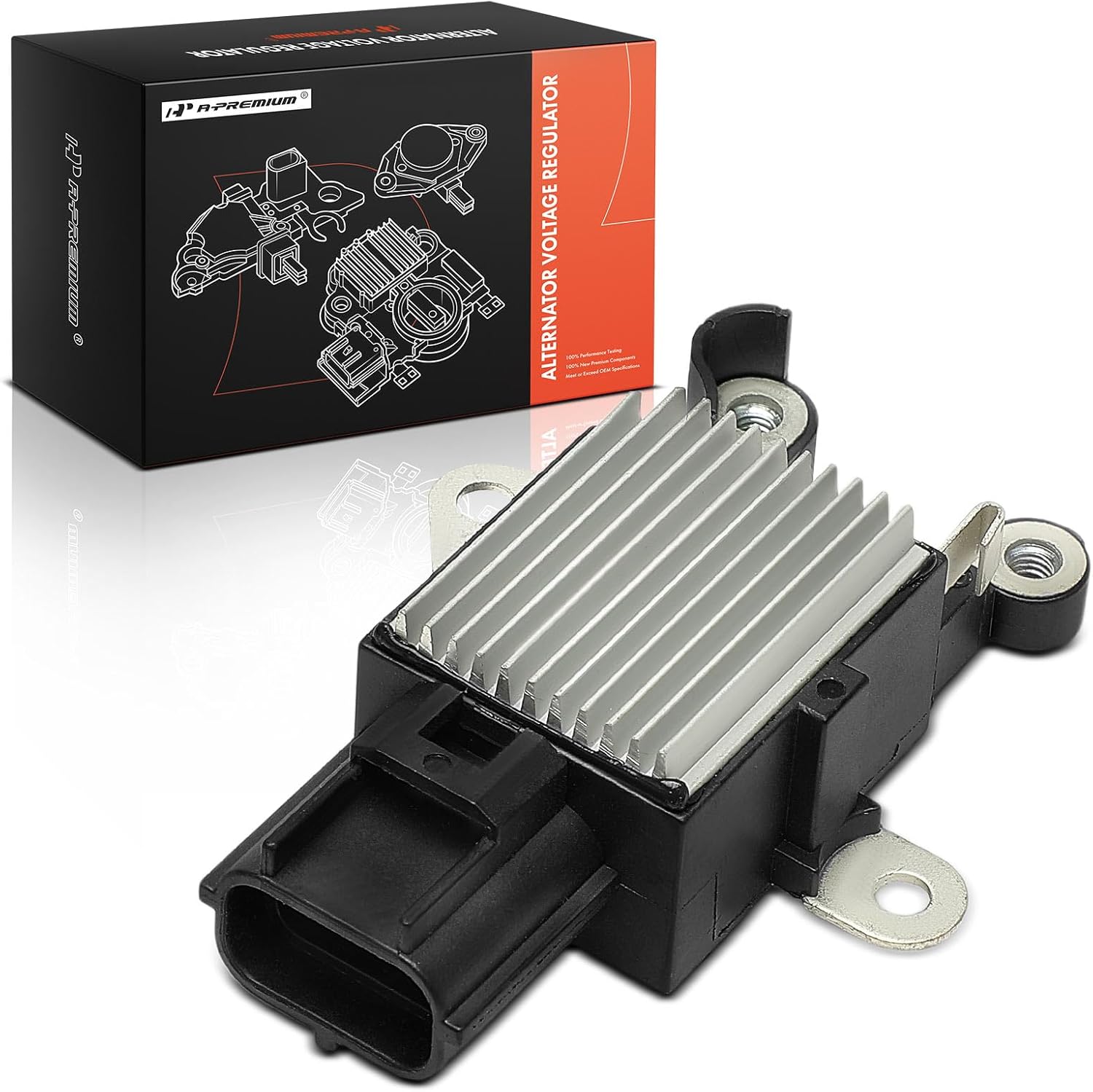 A-Premium Alternator Voltage Regulator Compatible with Volvo S40 2004, 2.4L 2.5L, 14V A-Circuit 14.6 Vset