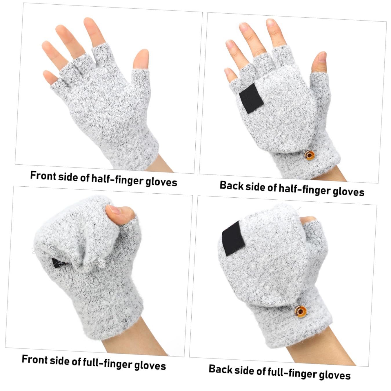 ABOOFAN 3 Paare Handschuhe Fingerlos Beheizt Heizhandschuh Beheizter Fäustling Usb-betriebene Heizung Calentadores Para Hombre Polyester (polyesterfaser) Mann Draussen Handwärmer