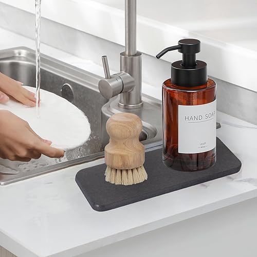 Miniatura 3 de Jaboneras de baño de diatomita, gris oscuro