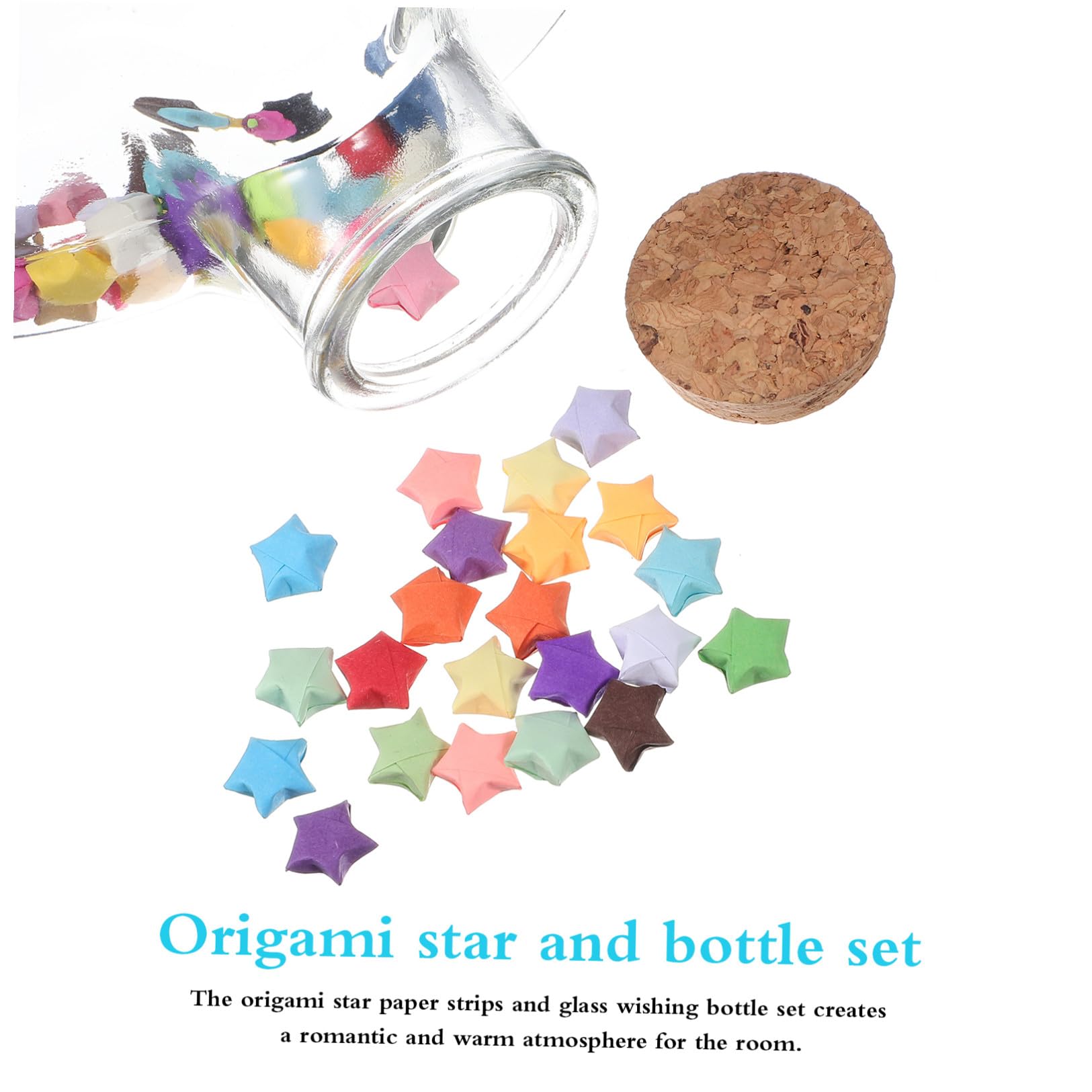Strisce Carta Origami Stella Colorata 540 Fogli Set Bottiglia