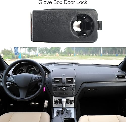 Miniatura 4 de Mulcort Reemplazo de mango de cierre de caja de guantes para Mercedes-Benz W204 C 2007-2014 X204 GLK 2008-2015 W212 W207 2009-2015 2046800998