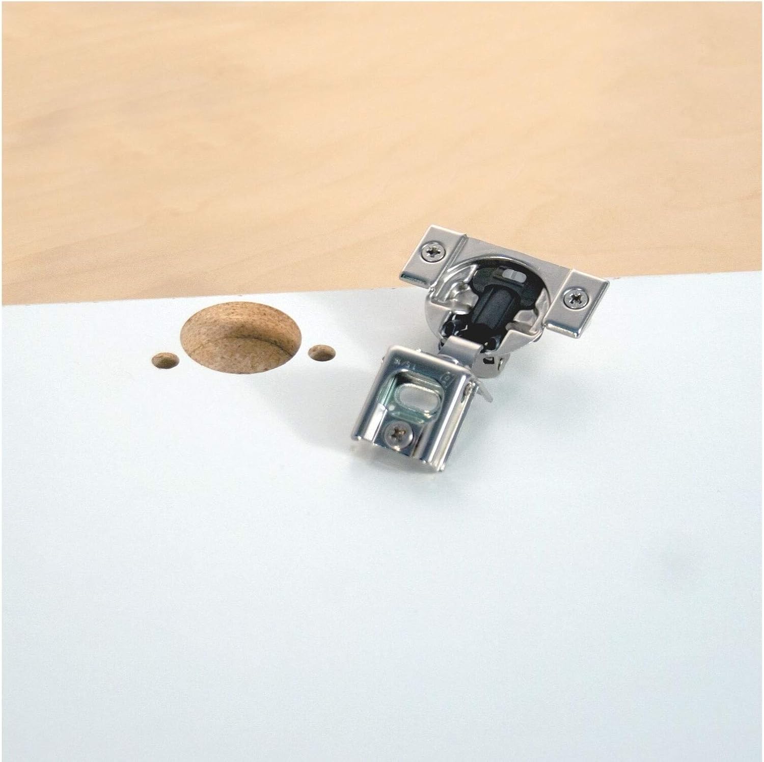 Blum 105-degree Compact 38N otion 5/16-inch Overlay Press-in Soft Close Hinges (5 Pack)