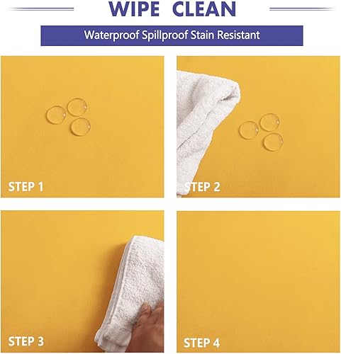 Miniatura 3 de Hiasan Mantel redondo de 80 pulgadas  Mantel de tela de poliéster impermeable resistente a las manchas a prueba de derrames, para comedor, cocina,