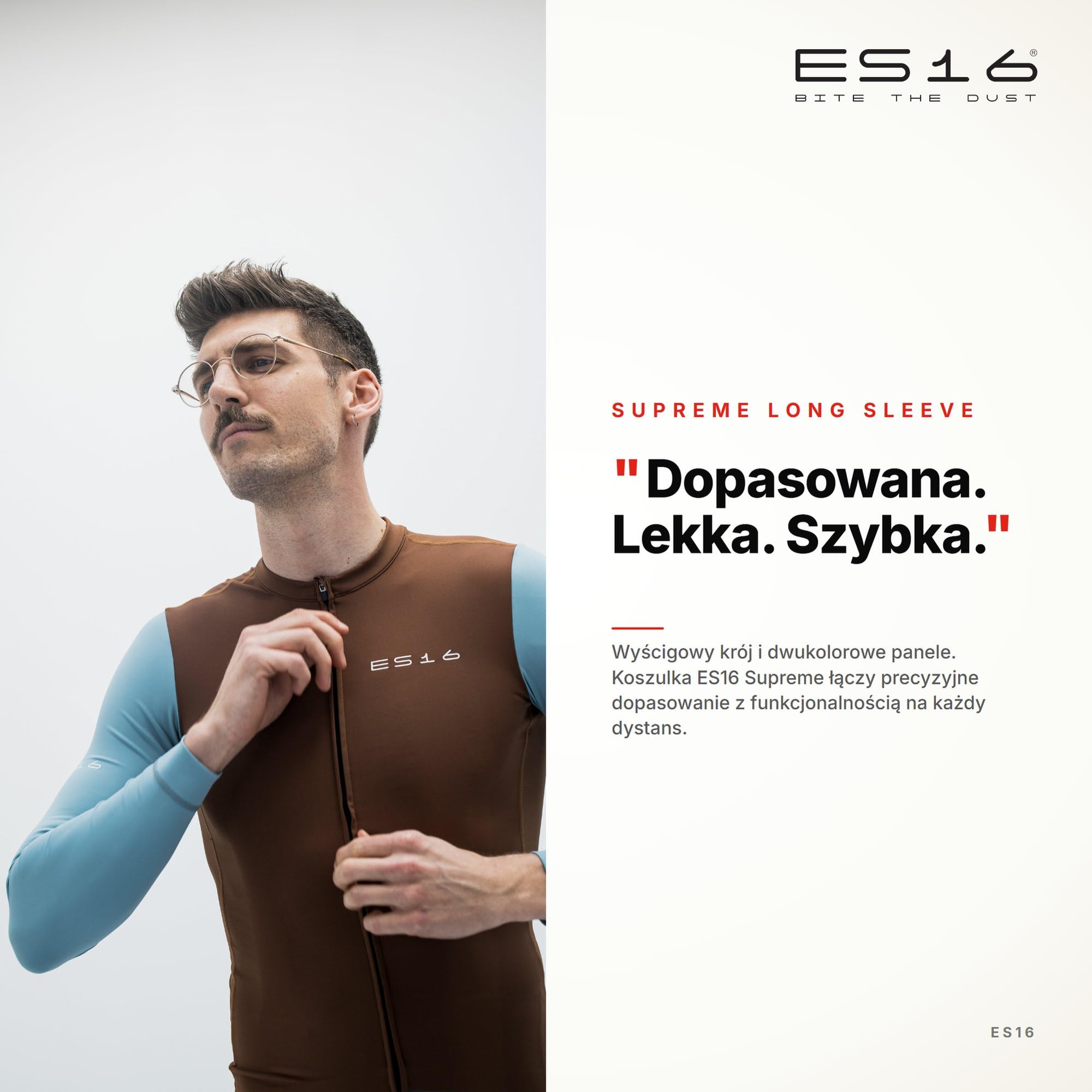 Koszulka Kolarska z Długim Rękawem Męska | Premium Long-Sleeve Cycling Jersey z Wstawkami Mesh, Krojem Race-Fit i Zamkiem – Oddychająca na Sezon Przejściowy