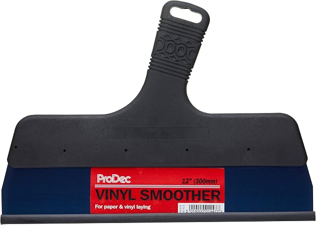 ProDec RVS12 12" Vinyl Smoother For Smoothing Vinyl Wallpapers, Taping and Jointing, Black