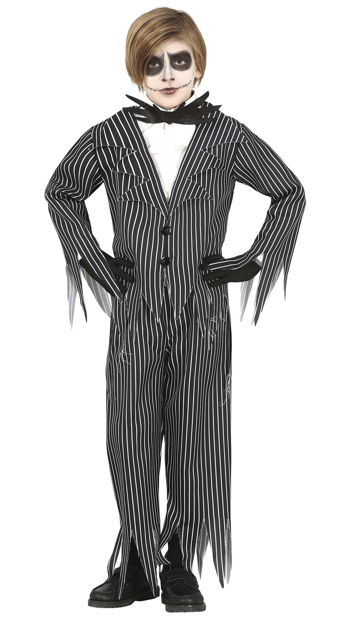 FIESTAS GUIRCA 77577 infant Costume, Striped, White, Black, 7-9 años