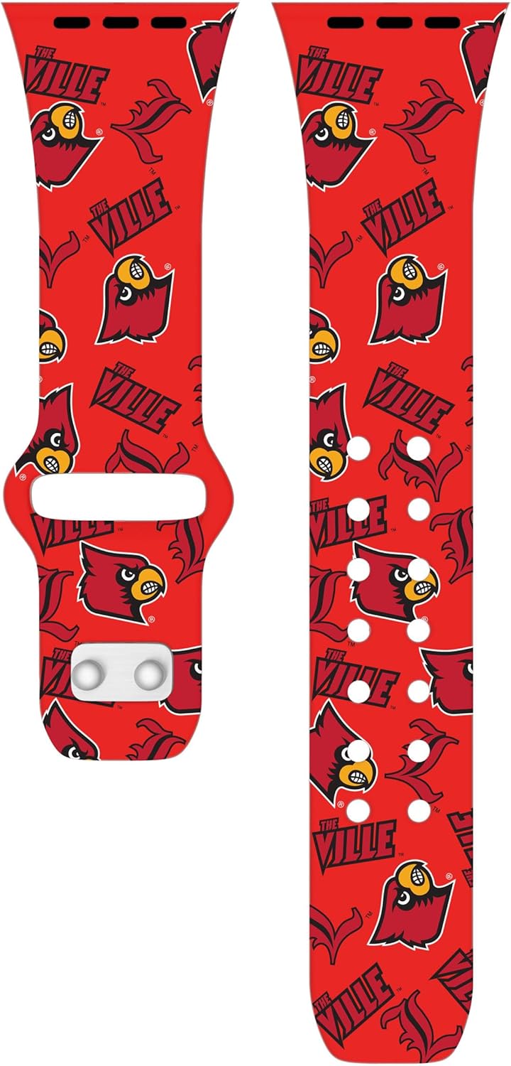 Affinity Bands Louisville Cardinals HD NCAA Watch Band Compatible with Apple Watch - All Series