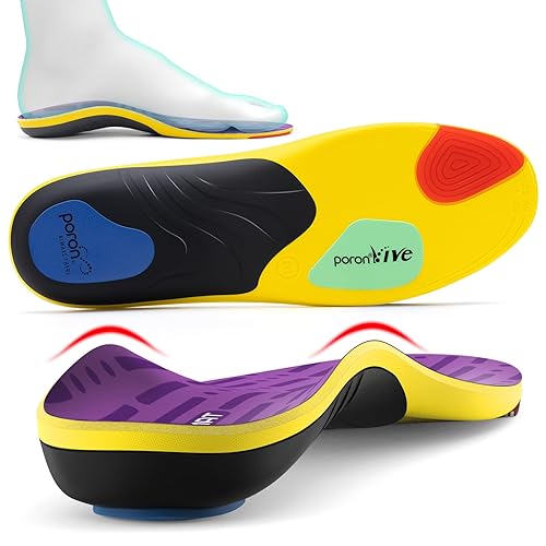 Miniatura 8 de TANSTC Plantillas para fascitis plantar para hombres de pie todo el día, soporte de arco medio, insertos de zapatos para mujeres, pies planos,