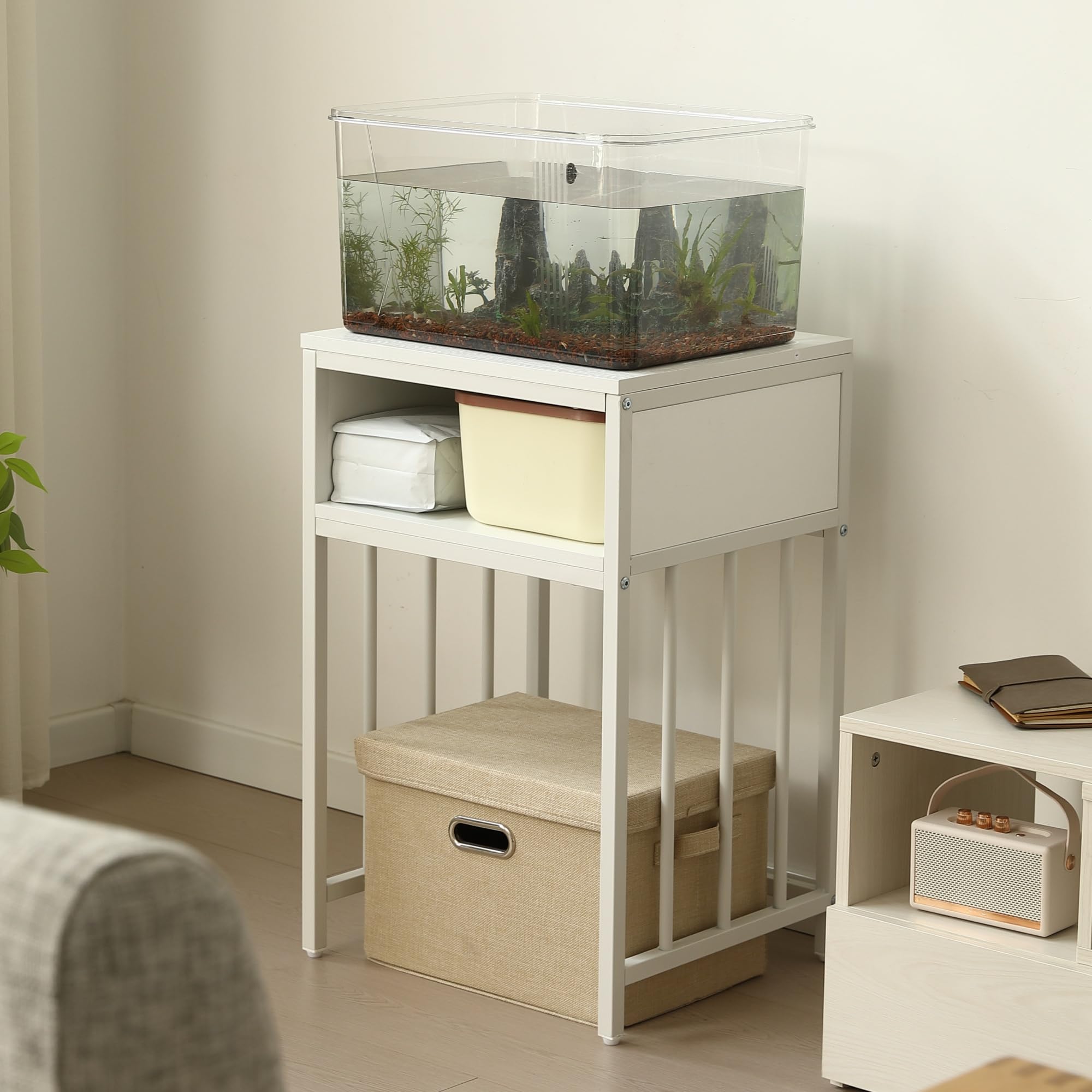水槽台 水槽スタンド 幅45*奥行40 耐荷重100kg 二段収納棚 ブラウン Amazon.co.jp: 水槽台 45cm 水槽スタンド 耐荷重100kg 2段 スチール製