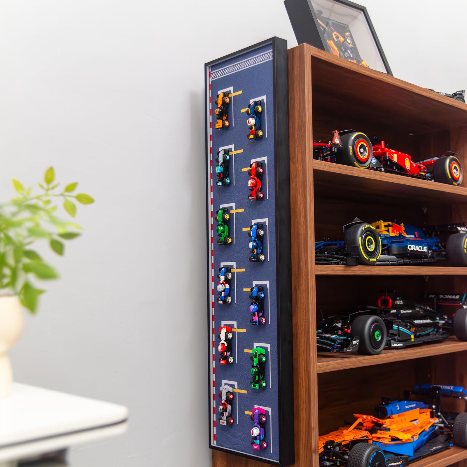 NOVDA Display Wallboard Compatible with Lego Speed Champions F1 for Model 71049 Race Cars Collectables Wall Mount Frames - Image 2