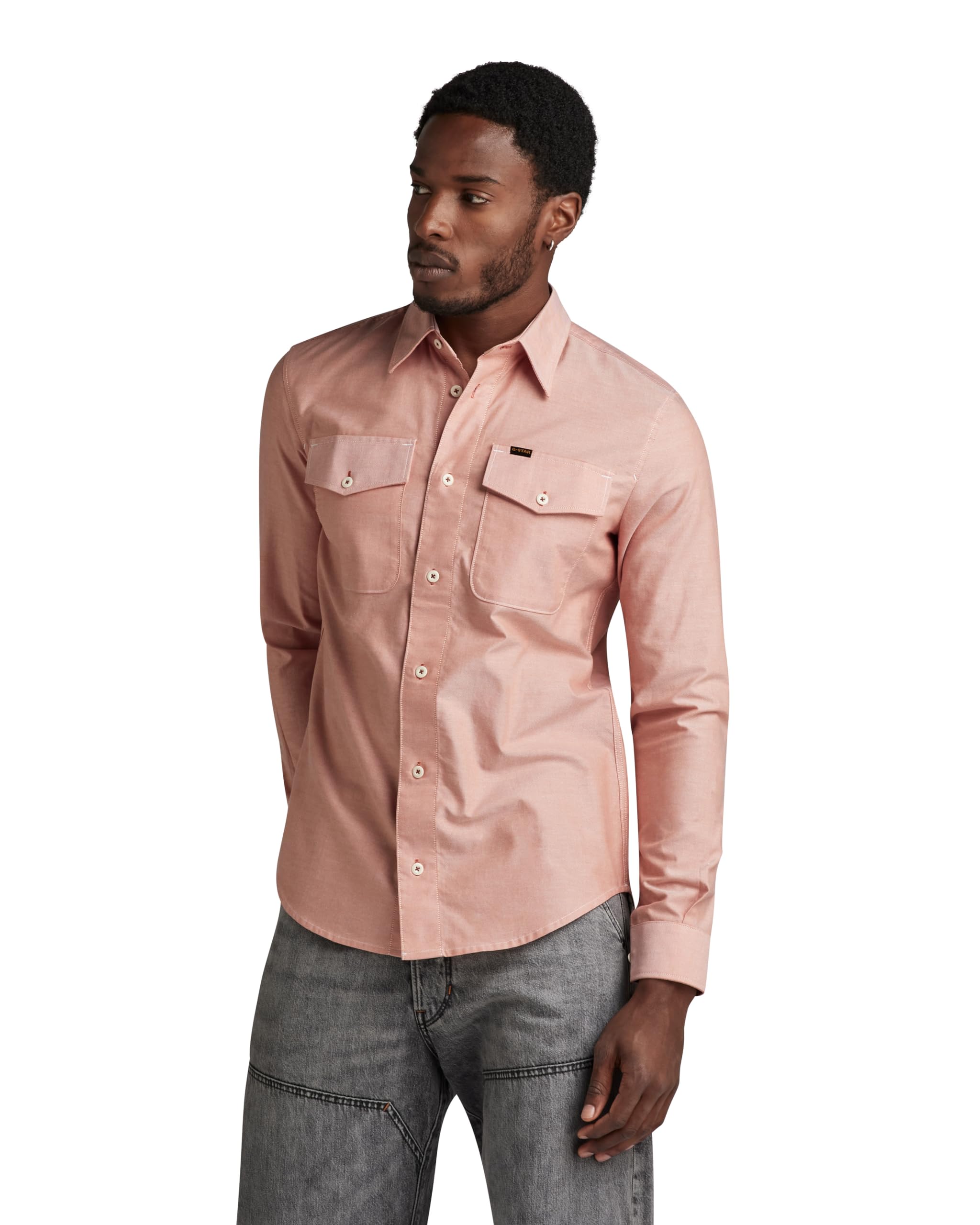 G-Star RAW Herren Marine Slim Hemd