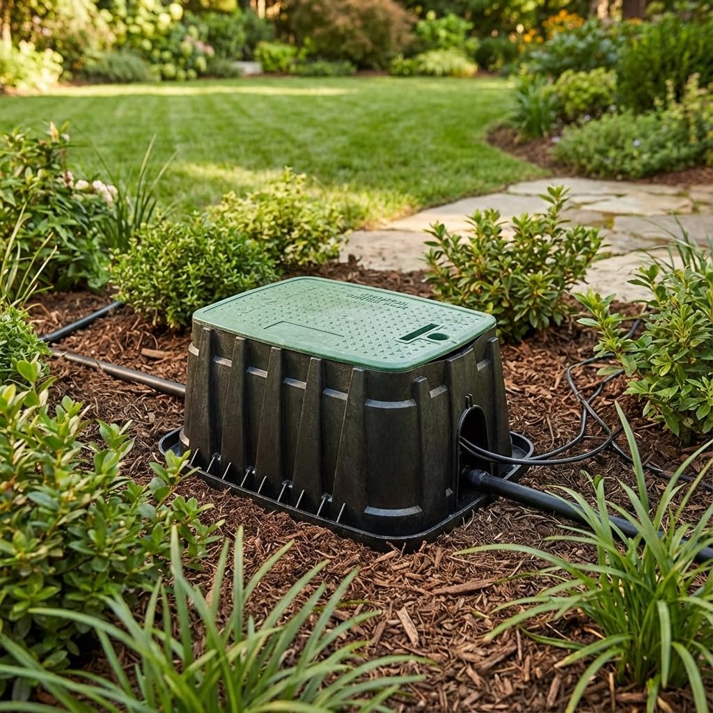 Suinga Arqueta Riego Super Jumbo R Bird VBSPHR 84x60x46 cm - Caja de Conexión Sistema Riego Automático, Resistente y de Alta Capacidad, negro