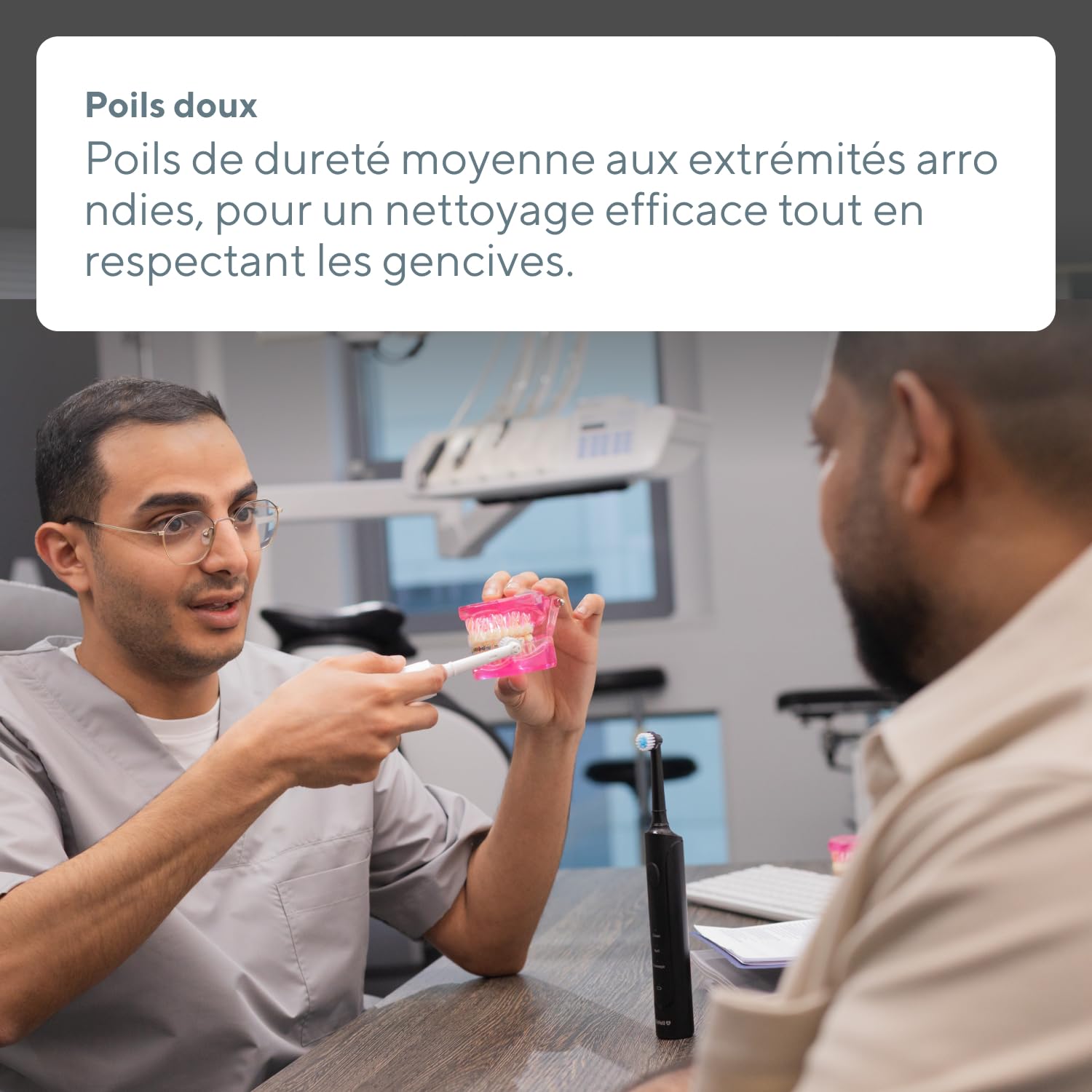 Brosse à Dents Rotative B.Well PRO-800 | 3 Modes & Autonomie 35 Jours | Qualité suisse, minuteur 2 minutes avec intervalle 30s, charge par induction & 2 brossettes, Noire