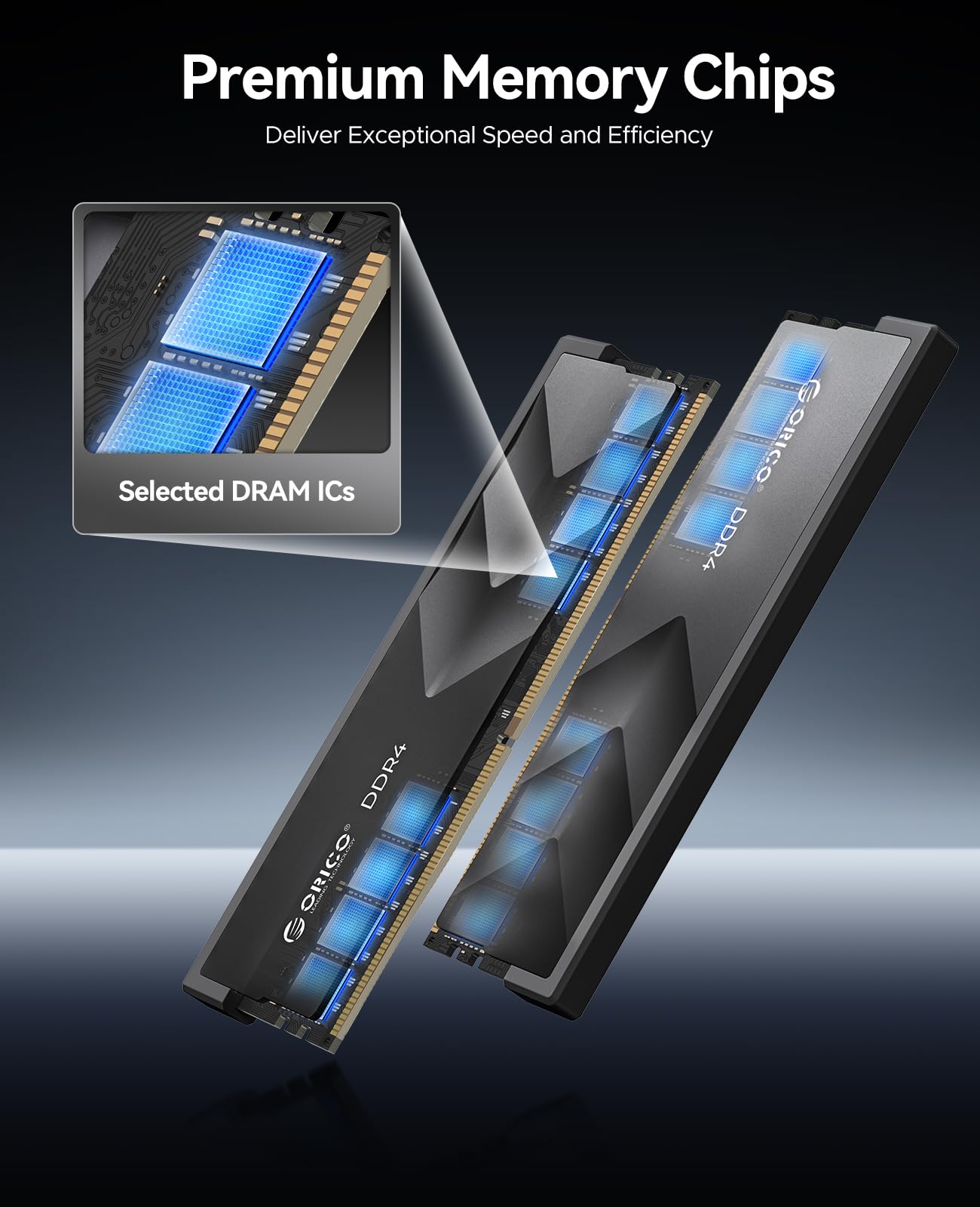 ORICO Raceline Racer DDR4 RAM 16GB Kit (2x8GB) 3600MHz CL18, XMP