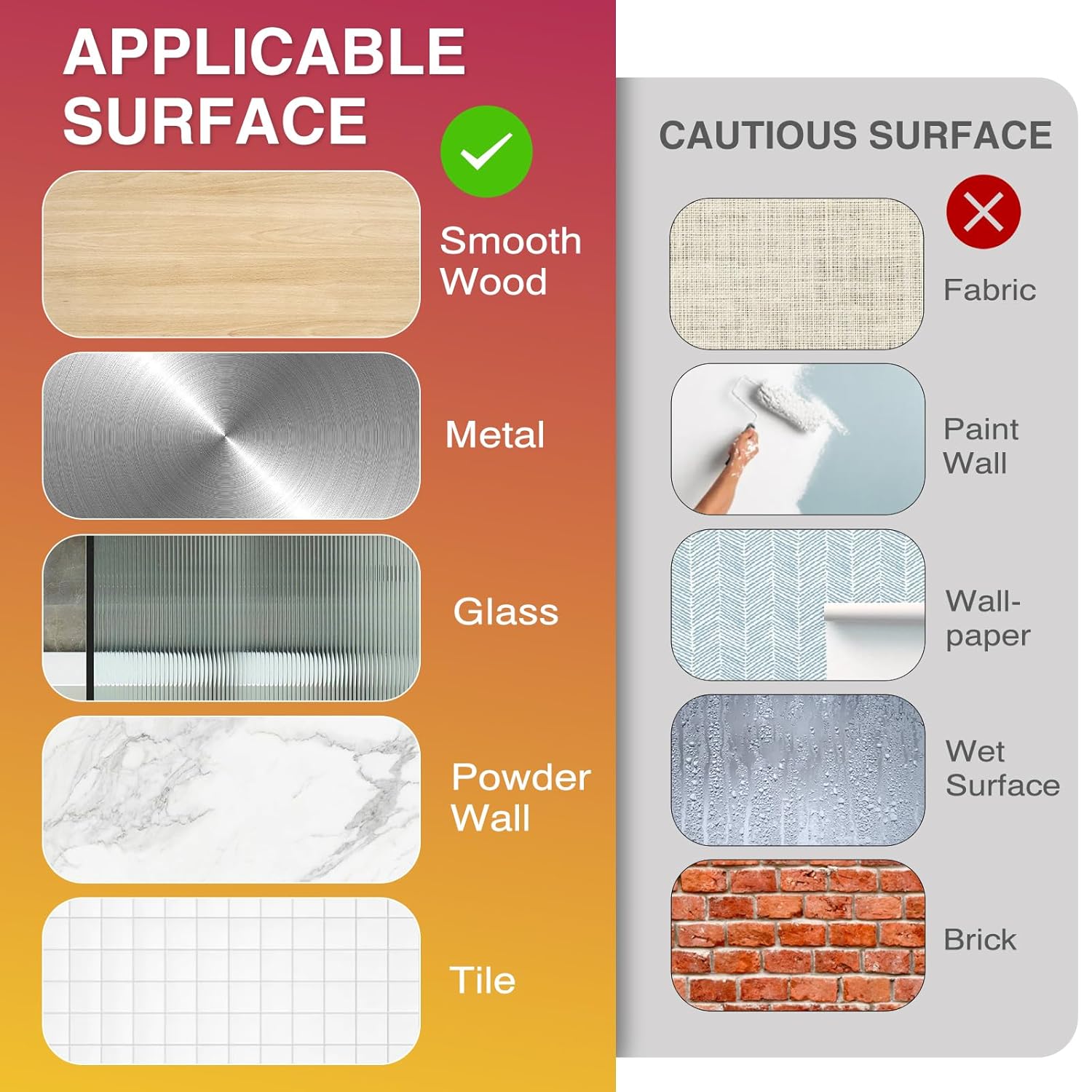 Picture Hanging Strips Heavy Duty XL, 88Pairs A+B Hook and Loop Picture Hangers,Removable Damage Free Hanging Poster Hangers,Adhesive Tape Wall Strips, X-Large Poster Hanger Hanging Strips