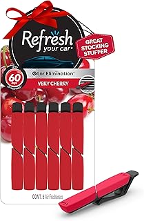 Refresh Your Car Very Cherry Scent Air Freshener Vent Sticks (6 Pack)