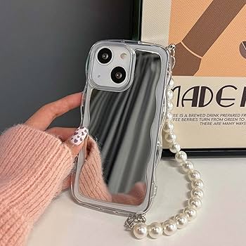 Amazon.com: aaknhen Compatible iPhone 15 Mirror Case, Cute Curly