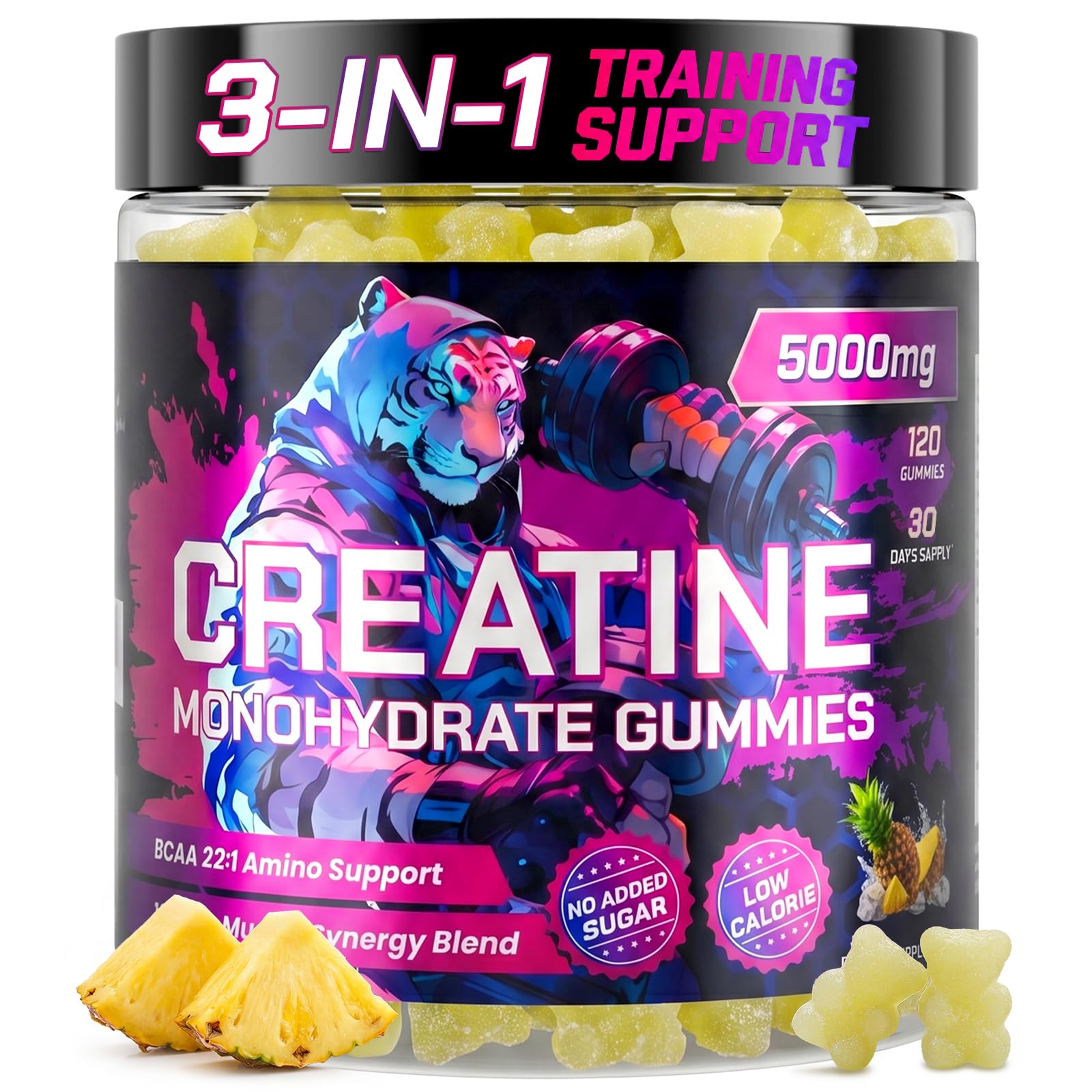 Creatine Gummies for Men & Women - 120 Count - creatine Gummy