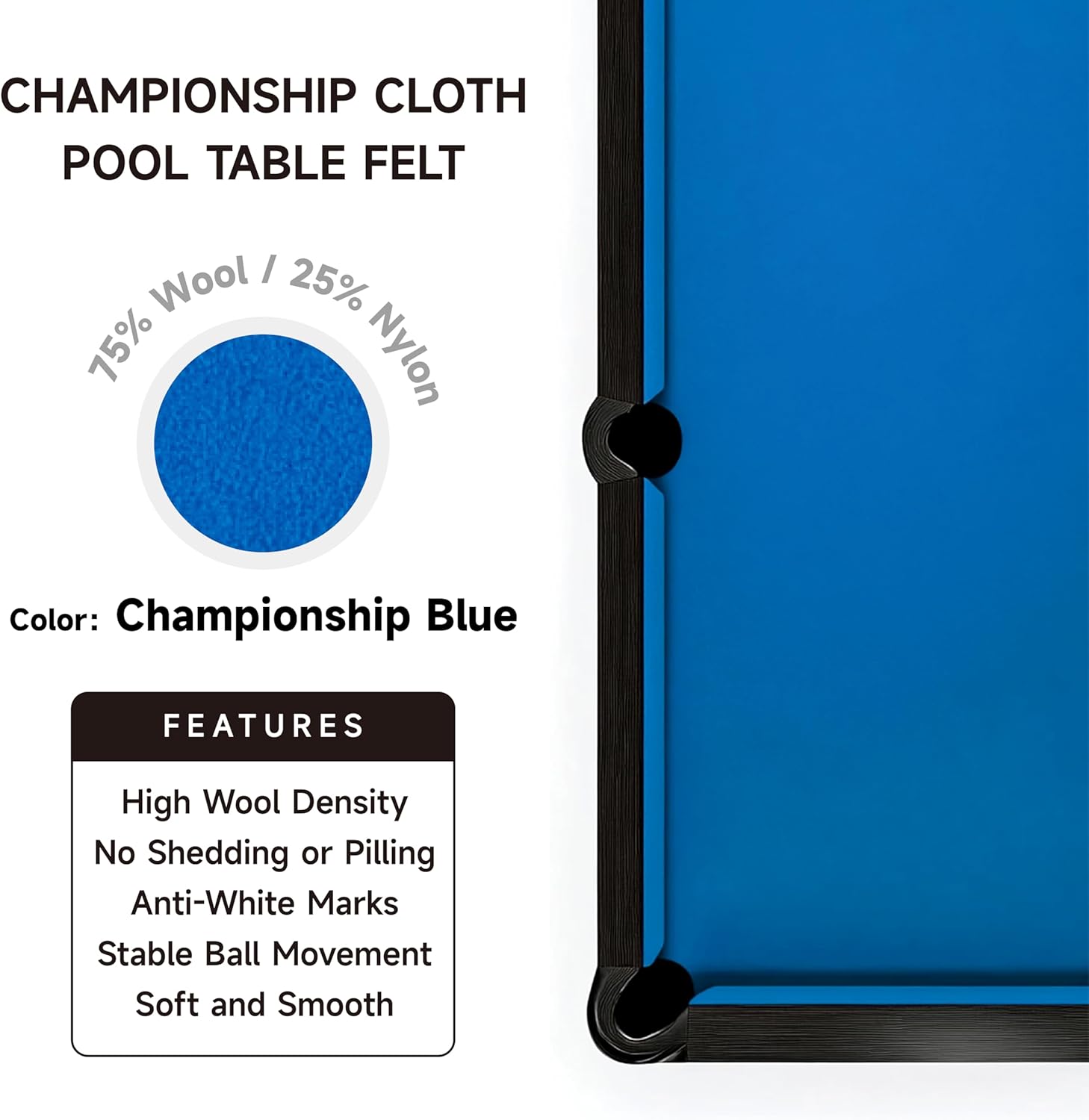 Championship - Invitational Felt w/Teflon - 7/8/9ft
