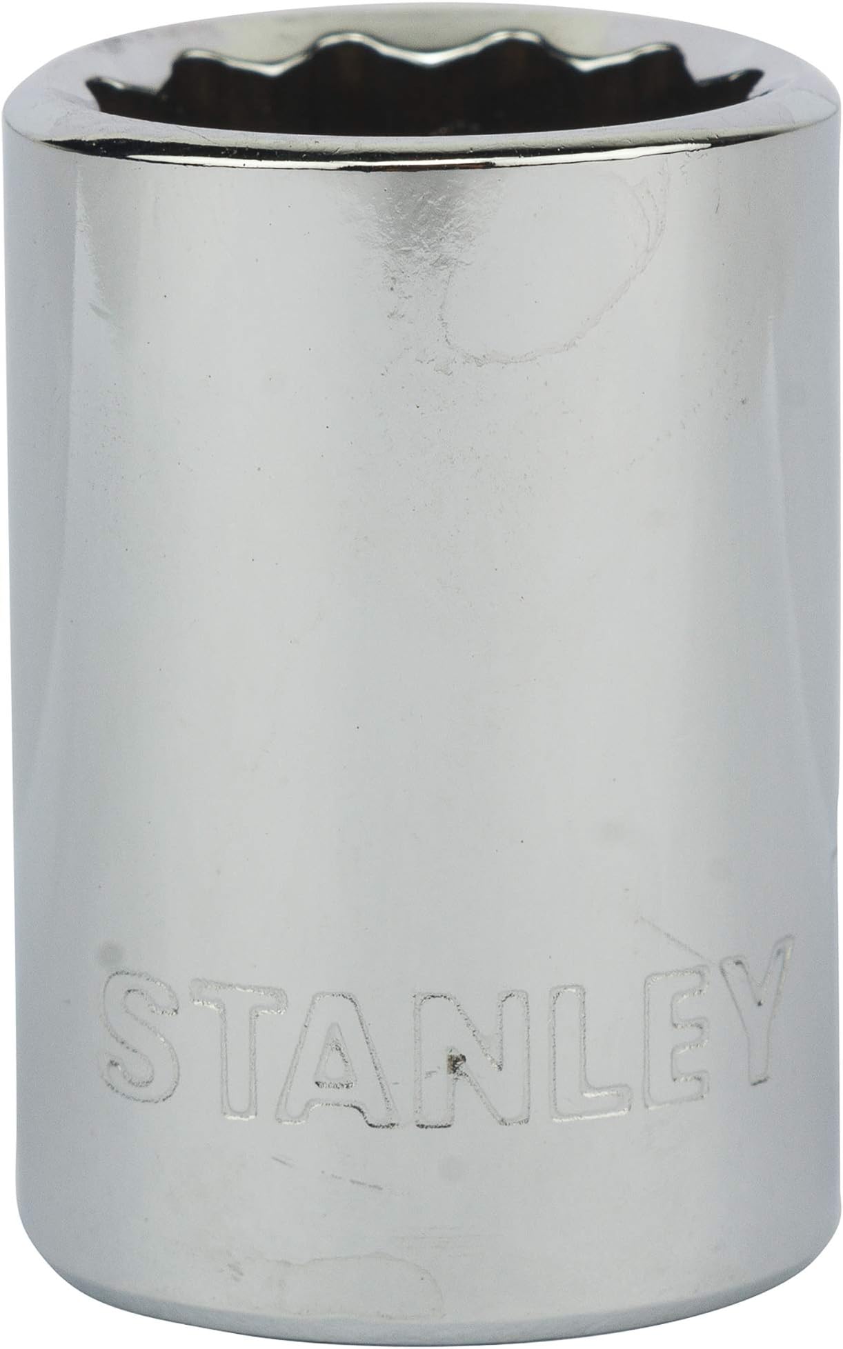 STANLEY 1-88-791 Chrome Vanadium Steel 12 Point Standard Socket 1/2 inch 19 mm Silver