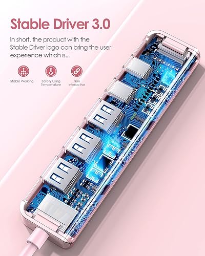 Miniatura 7 de LENTION Hub USB C, multipuerto con puerto HDMI 4K, 3 puertos USB-A, puerto de datos USB-C, puerto PD de 100 W, compatible con MacBook ProAir, iPhone