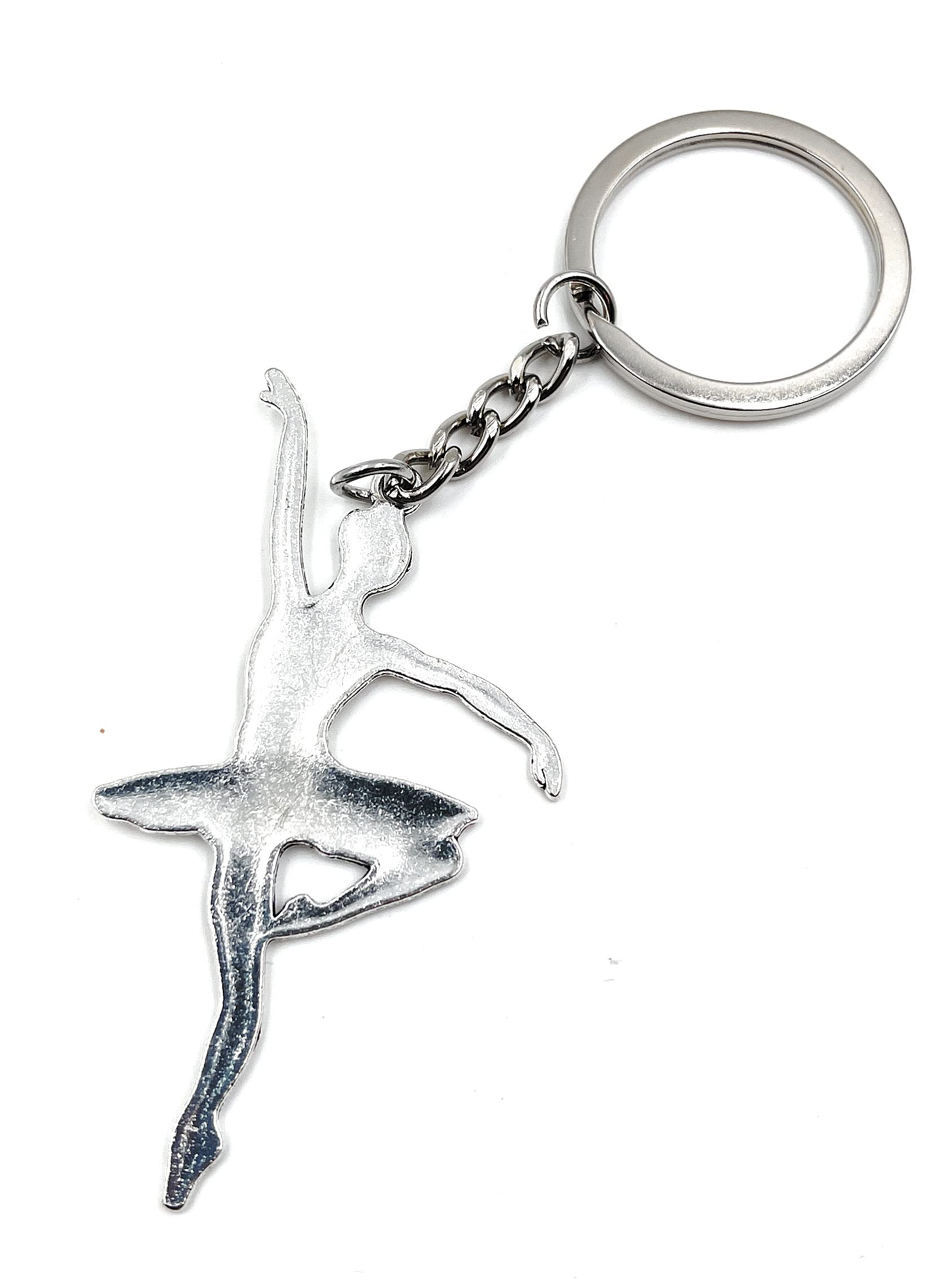 Ballerina Tänzerin Schlüsselanhänger Aus Silber - Stilvolles Accessoire Für Frauen & Mädchen