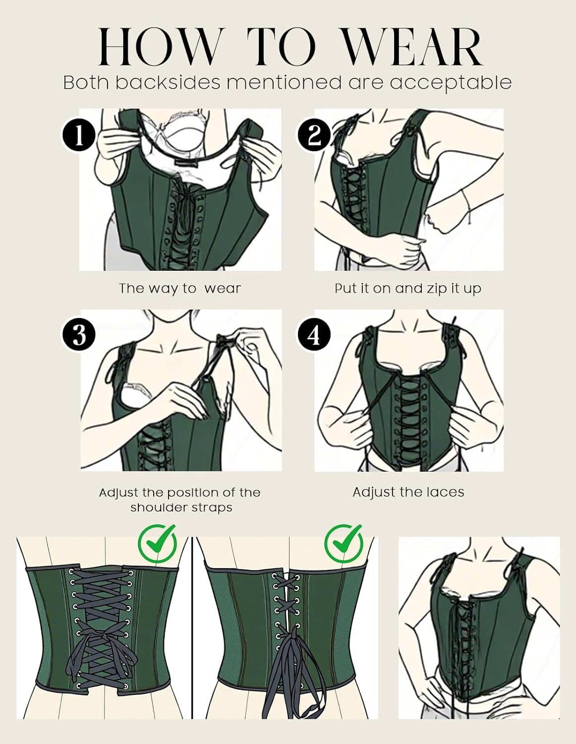 SCARLET DARKNESS Damen Renaissance Korsett Unterbrust Boned Lace Up Korsett Tops