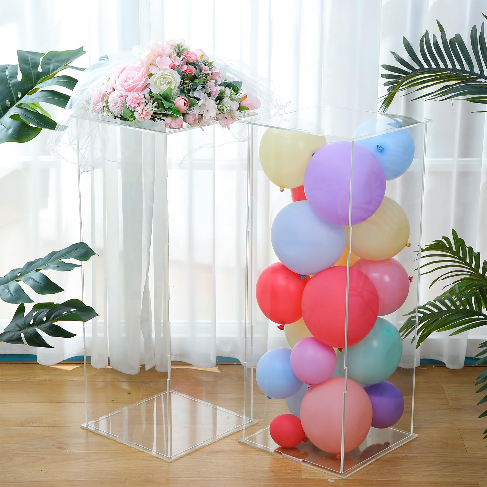 Amazon.com: Sliner 2 Pcs Display Cube Pedestal Art Sculpture Stand ...