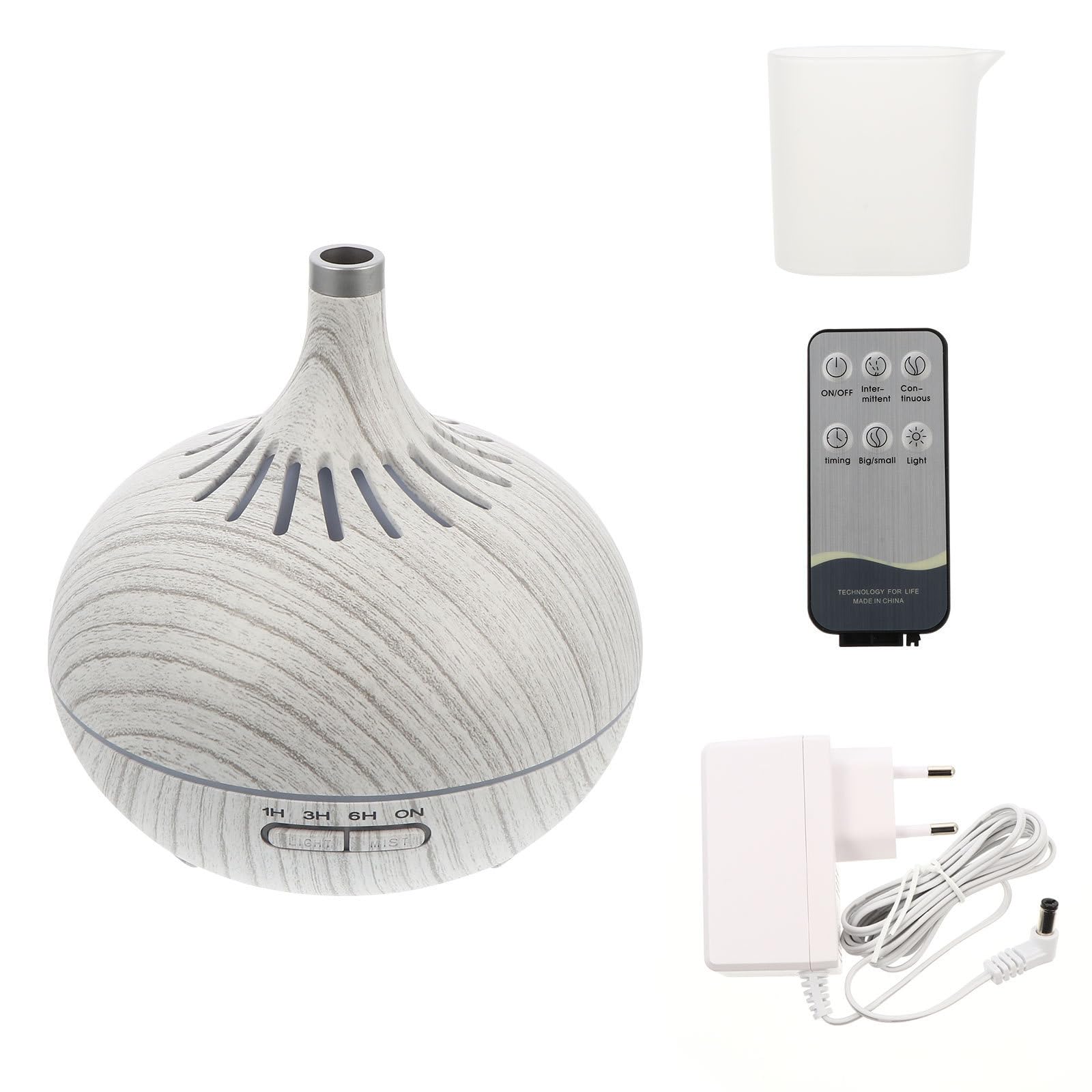 Diffuseur D'arômes Huiles Essentielles 400ml en PP et Abs Fonction Minuterie et Humidificateur pour Chambre Maison
