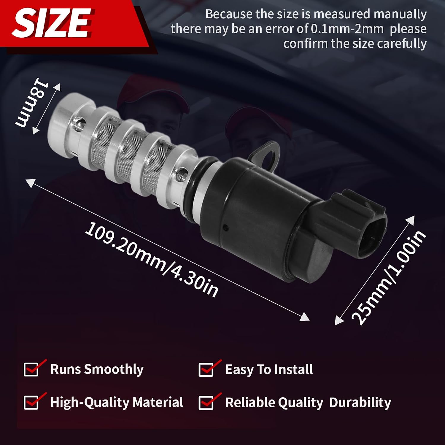 24355-2B700 1.6L L4 Oil Control Variable Timing VVT Solenoid Valve For 2010-2023 Hyundai Veloster Accent Sonata Elantra GT Kona Tucson for Kia Rio Soul Forte Koup Forte5 Optima 918-024