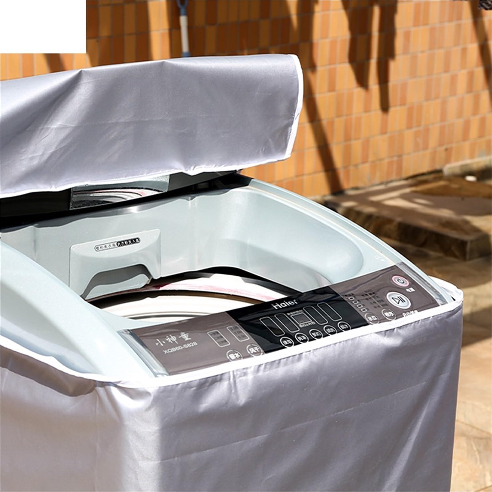Copertura della Lavatrice 2 Pezzi Copertura Protettiva Impermeabile for asciugatrice for Protezione Solare Domestica Copertura Protettiva for Lavatrice(53x55x86cm)