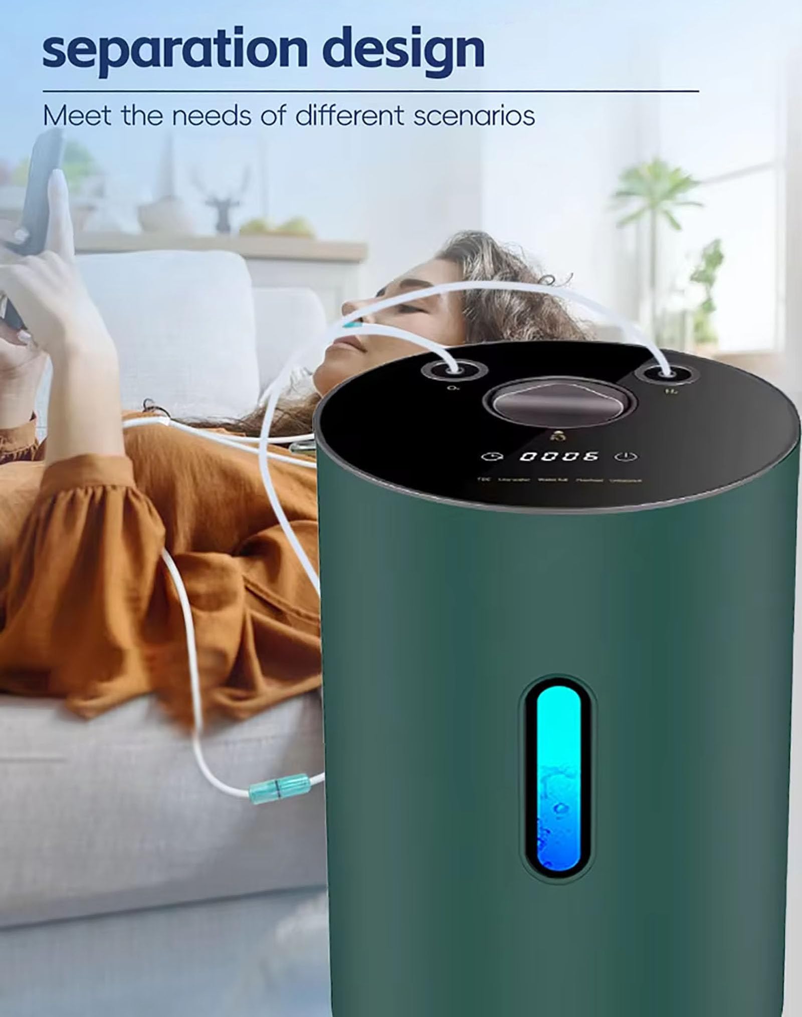Urządzenie Do Inhalacji Wodoru Z Podwójnym Portem 150/225 Ml/Min, Inhalator Gazowy Browns Z Mieszanką H, Inhalator H2 Wysokiej Czystości 99,99% 225ml/min