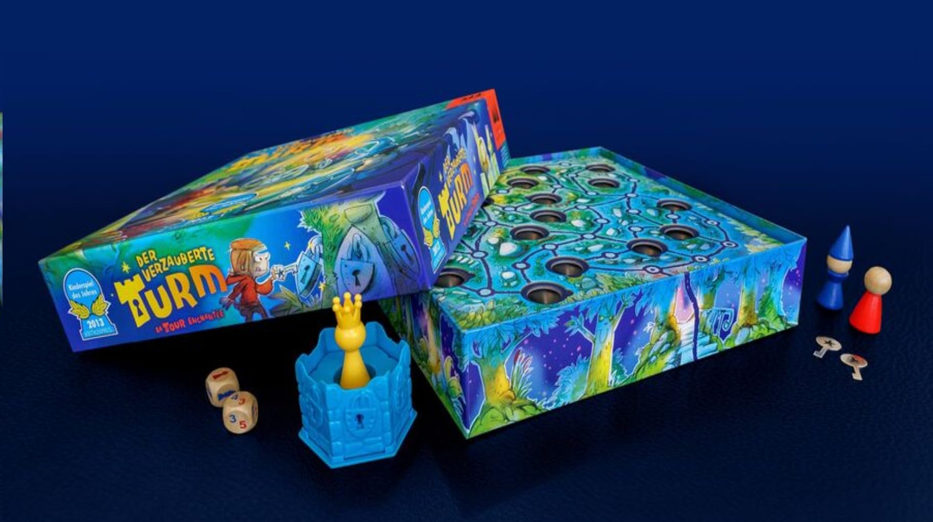 Schmidt Verzauberter Turm, Strategiespiel für Kinder, ab 5 Jahren, 2–4 Spieler, 15–30 Minuten Spieldauer