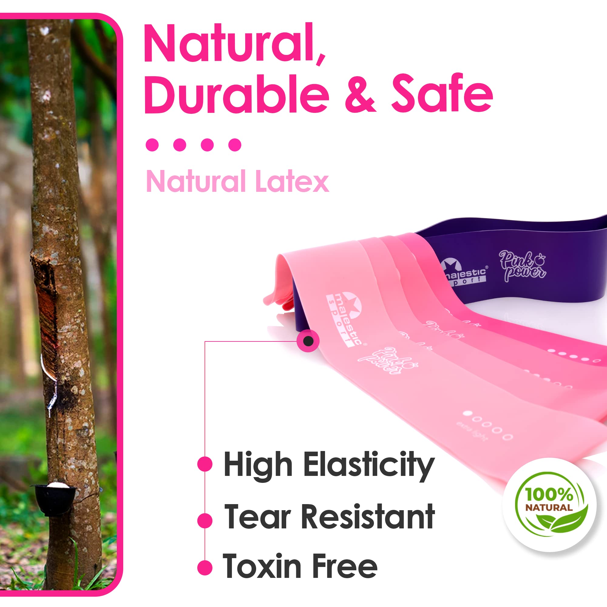 Bandes De Résistance 3 Pcs Gym Équipement De Fitness Musculation Latex Bandes De Résistance