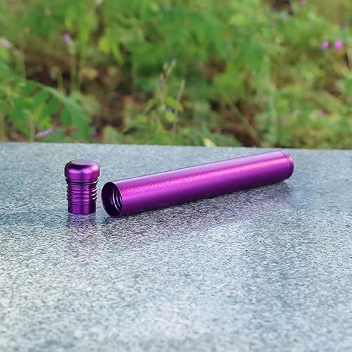 Miniatura 2 de TOPINCN Tubo de soporte de cigarrillos, aleación de aluminio de alto grado impermeable hermético contenedor de almacenamiento de tubo de cigarrillo,