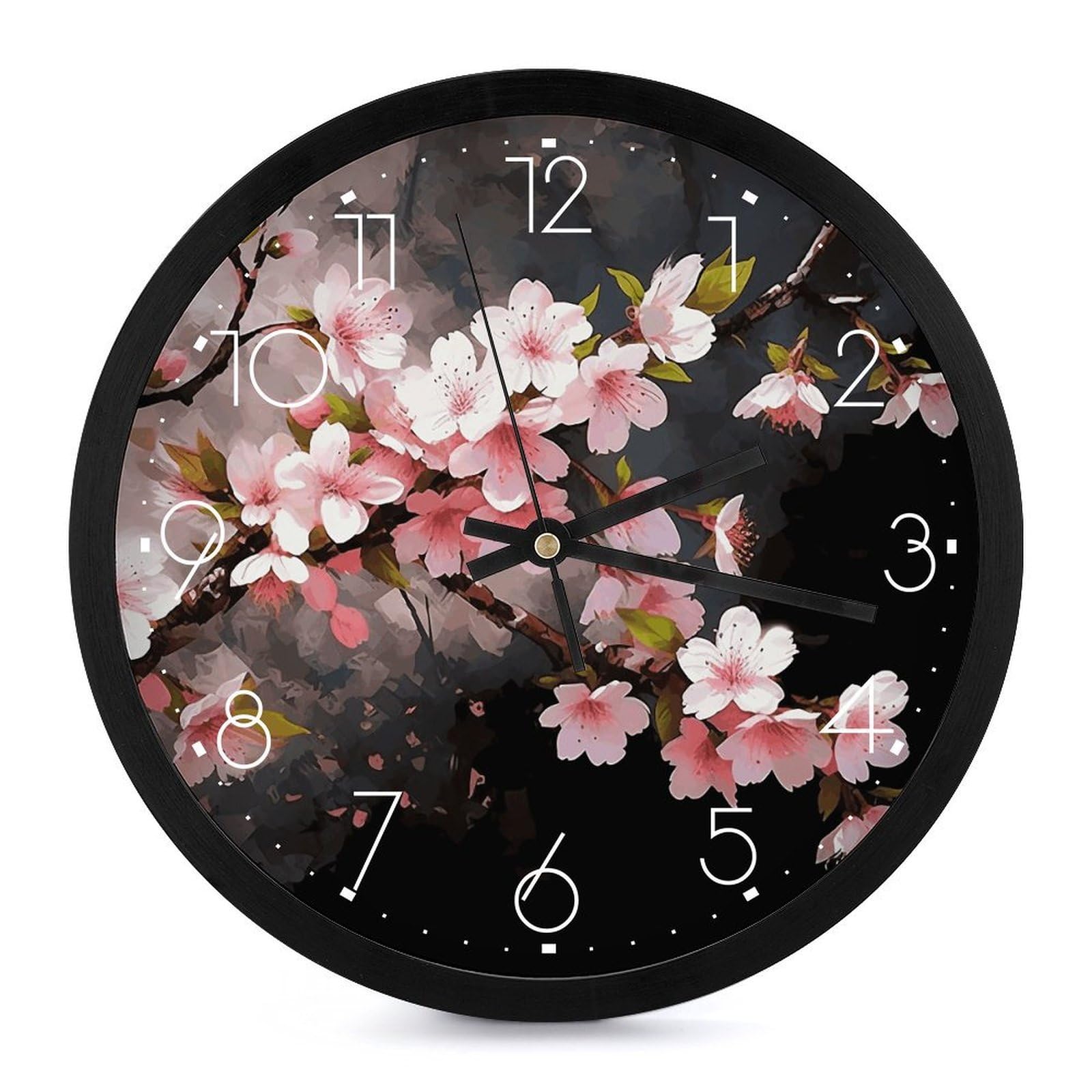 Horloge murale ronde silencieuse 25,4 cm contre les distractions de bureau