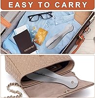 Vista 3 de BOOMIBOO Paquete de 2 cuernos de metal para zapatos, duraderos de 7.5 pulgadas con mango ergonómico, cuernos de zapatos aptos para viajes