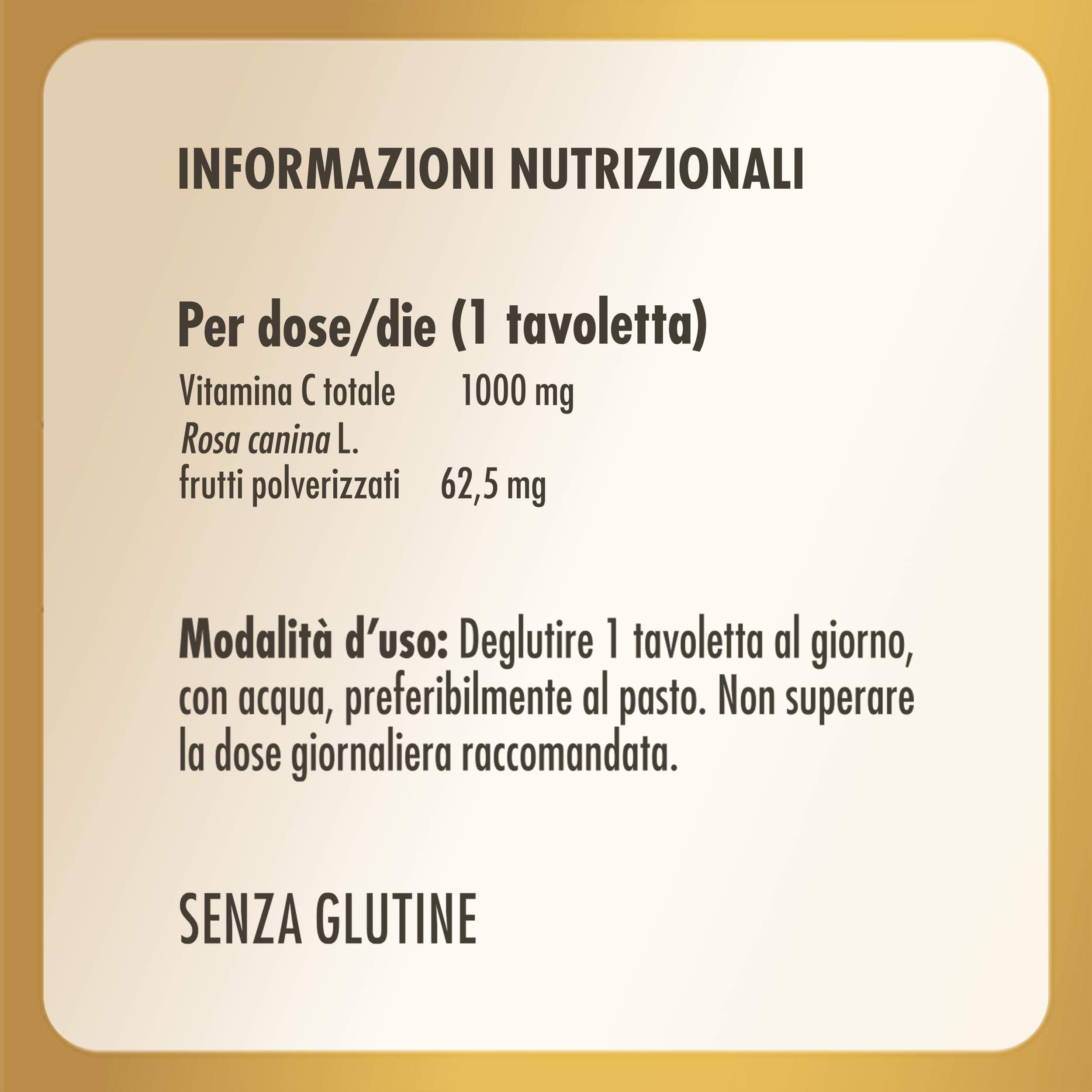 Solgar ROSE VITA C 1000 – Vitamina C 1000 mg con Rosa canina, 100 tavolette