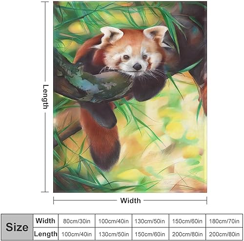 Miniatura 7 de Manta de panda rojo, manta de panda rojo, manta de animales de panda, regalos para niñas, niños, amantes de las mujeres, adultos, manta de franela