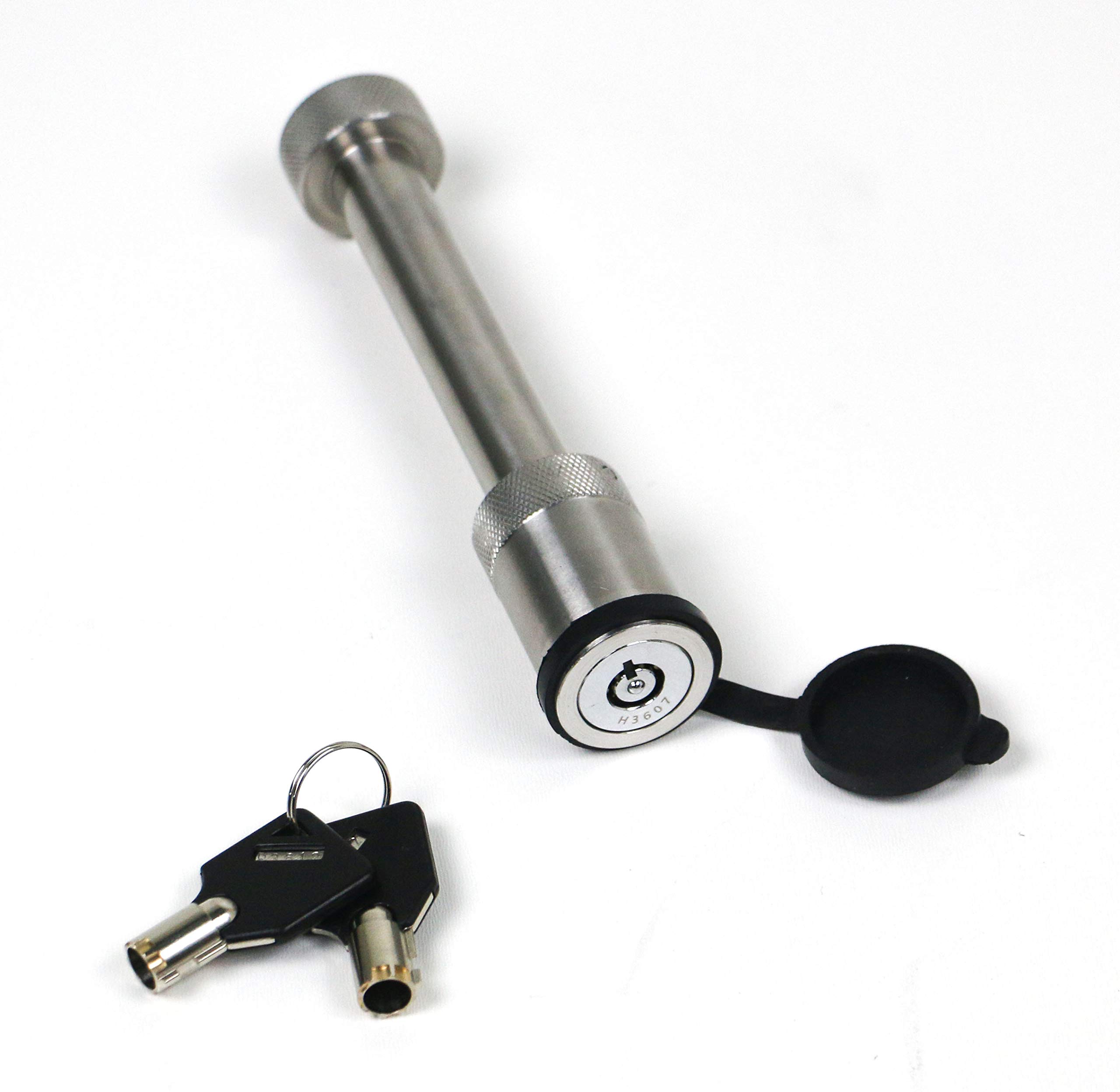 Weigh Safe WS05 Stainless Steel Receiver Lock - Designed to function with ANY Ball Mount - Drop Hitch with any 2", 2.5" and 3" Receiver