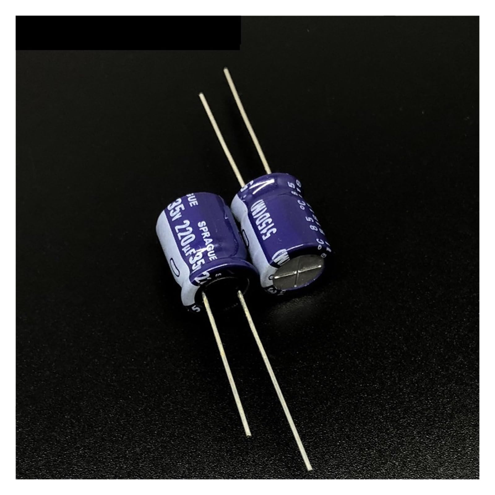 ICXLPMC 10Pcs 220uF 35V220UF 515D Series 10x13mm 35V220uF Capacitor Aluminum Electrolytic Capacitor