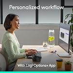 Logitech Wave Keys wireless ergonomic keyboard with padded palm rest, comfortable natural input, Easy-Switch, Bluetooth, Logi Bolt receiver, for multi-OS, Windows/Mac - Graphite
