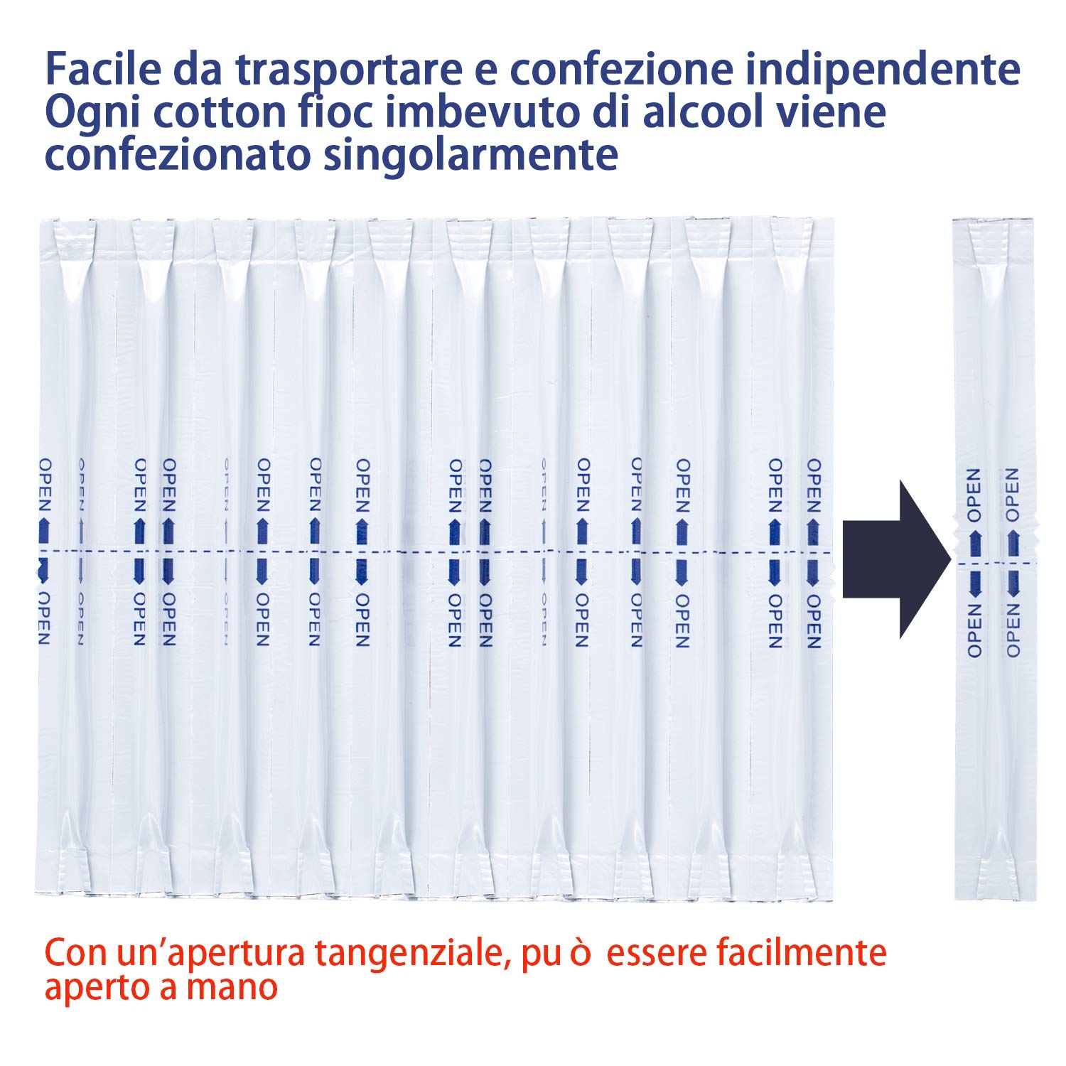 90 pcs Tamponi Di Cotone con Alcool a Due Teste per la Pulizia di Sigarette Elettroniche per Assorbire il Olio di Fumo per Il Riscaldamento