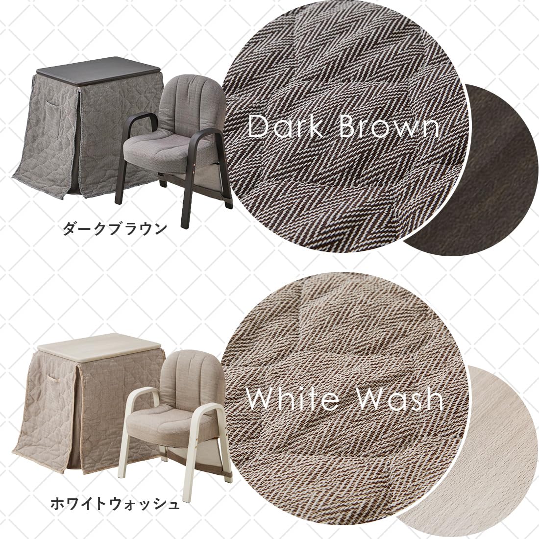 Amazon.co.jp : こたつテーブル ハイタイプ パーソナルこたつ デスク 3