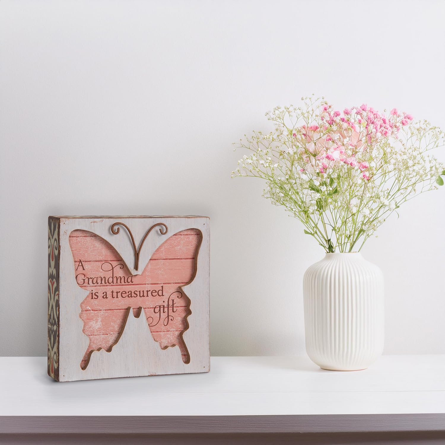 Pavilion Gift Company Simple Spirits 41087 Grandma Placa de Mariposa, 4 – 1/2 "